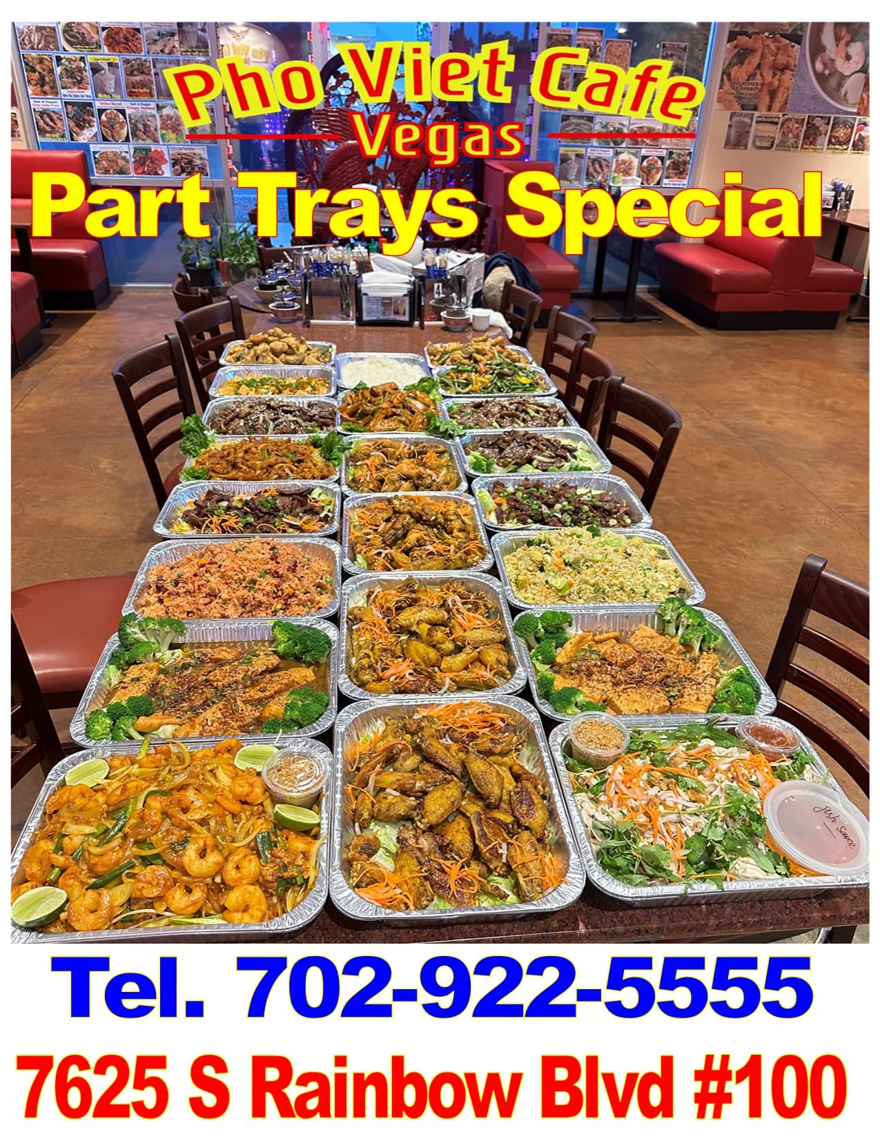 Family Parties catering at Phở Việt Café Vegas